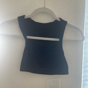 Urban outfitters cropped black tank top